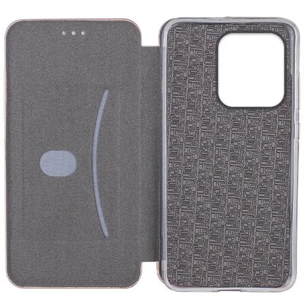 Кожаный чехол-книжка Classy для Motorola Moto G15 4G — Золотой — фото 3