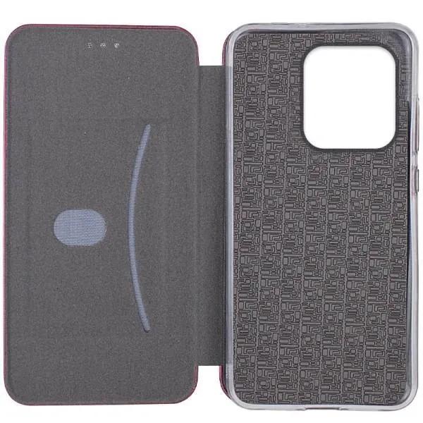 Кожаный чехол-книжка Classy для Motorola Moto G15 4G — Бордовый — фото 2 Кожаный чехол-книжка Classy для Motorola Moto G15 4G — Бордовый — фото 2