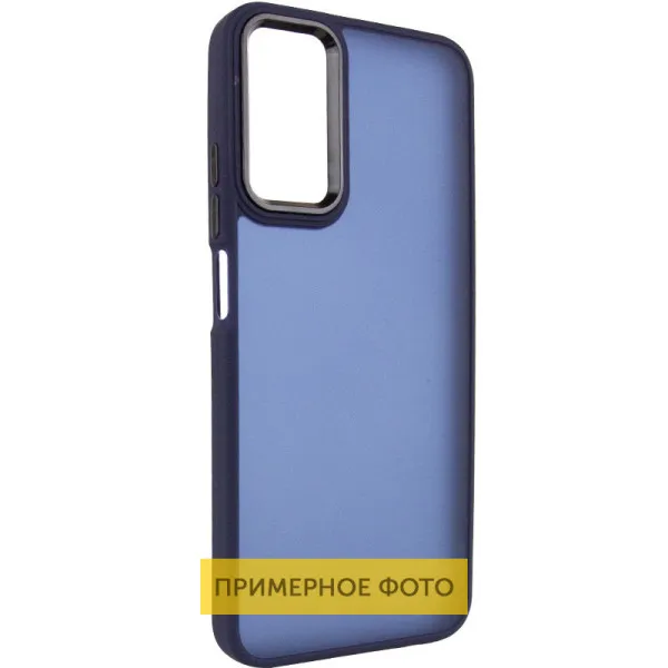 Чехол TPU+PC Lyon Frosted для Motorola Moto G15 4G — Темно-синий