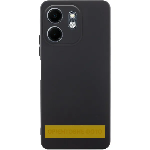 Чохол TPU GETMAN Liquid Silk Full Camera для Motorola Moto G15 4G — Чорний — фото 1