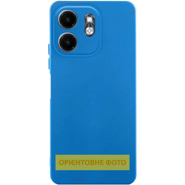 Чохол TPU GETMAN Liquid Silk Full Camera для Motorola Moto G15 4G — Синій — фото 1