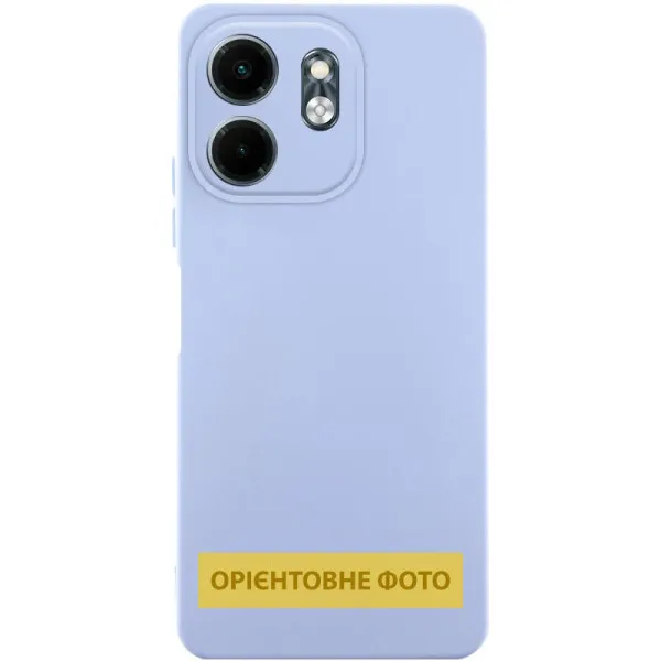 Чохол TPU GETMAN Liquid Silk Full Camera для Motorola Moto G15 4G — Бузковий