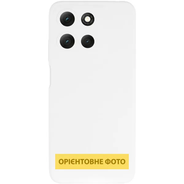 Чехол Silicone Cover Lakshmi Full Camera (AAA) для Motorola Moto G15 4G — Белый — фото 1