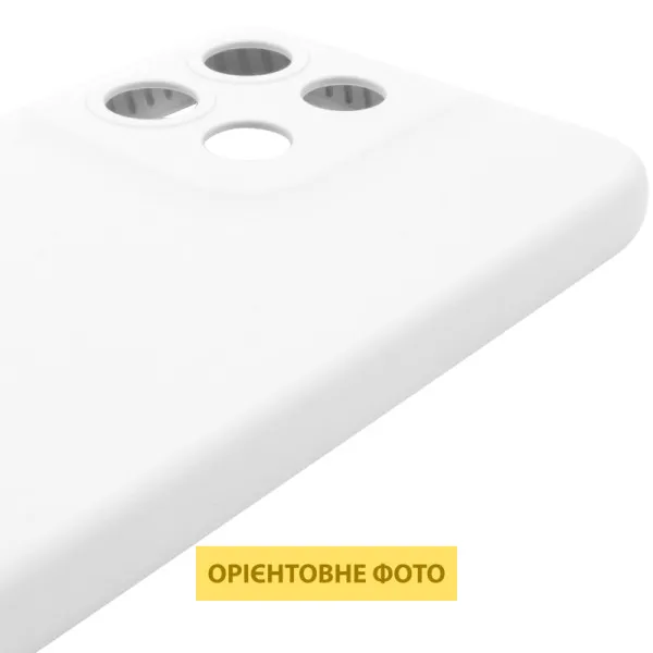 Чехол Silicone Cover Lakshmi Full Camera (AAA) для Motorola Moto G15 4G — Белый — фото 3