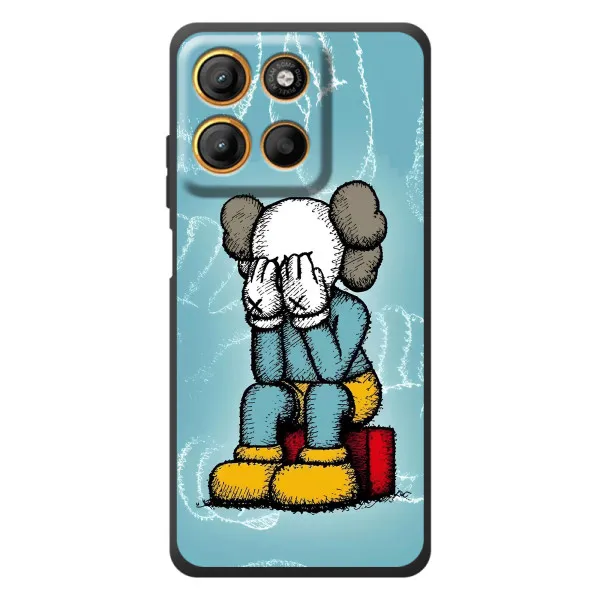 Чехол с принтом «Плач Bearbrick» для Motorola Moto G17