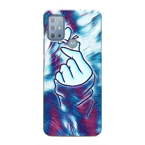 Чехол с принтом «Радужное сердце» для Motorola MOTO G20