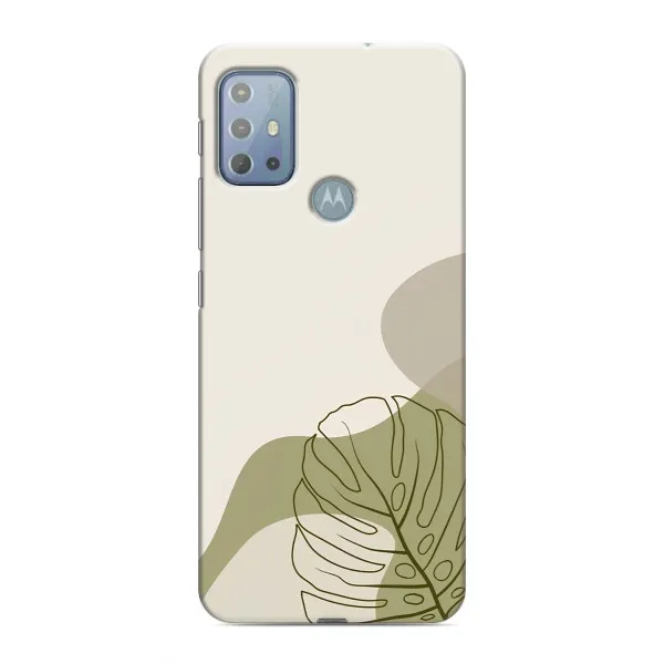 Чехол с принтом «Зеленая монстера дизайн» для Motorola MOTO G20