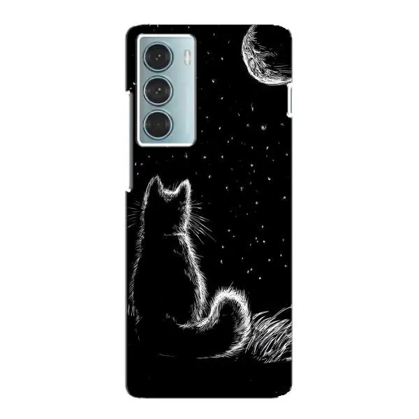 Чехол с принтом «Котик и луна» для Motorola MOTO G200