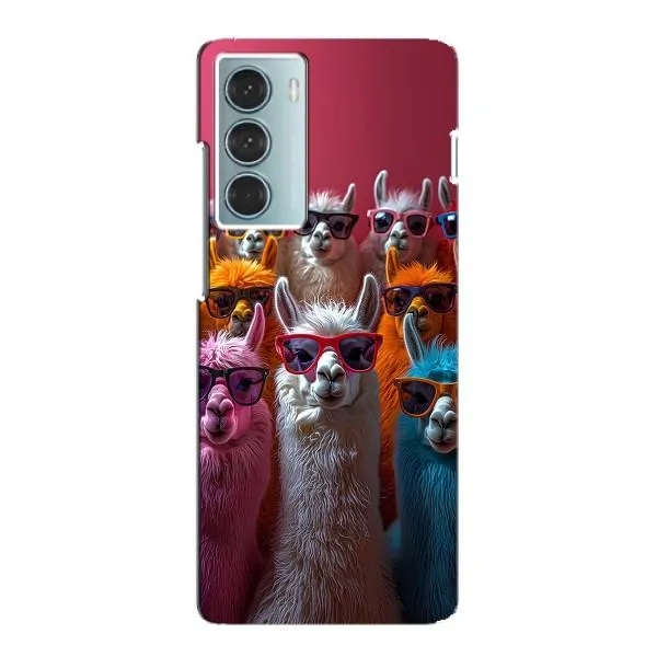 Чехол с принтом «Ламы в очках» для Motorola MOTO G200