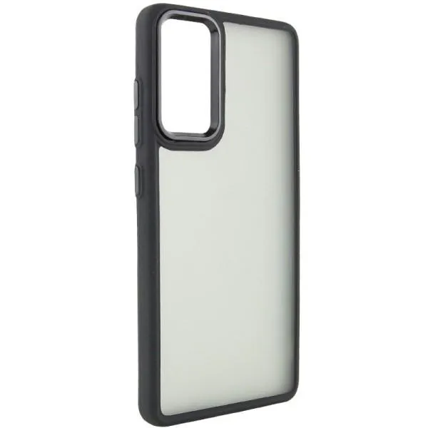 Чехол TPU+PC Lyon Frosted для Motorola Moto G22 — Черный — фото 1
