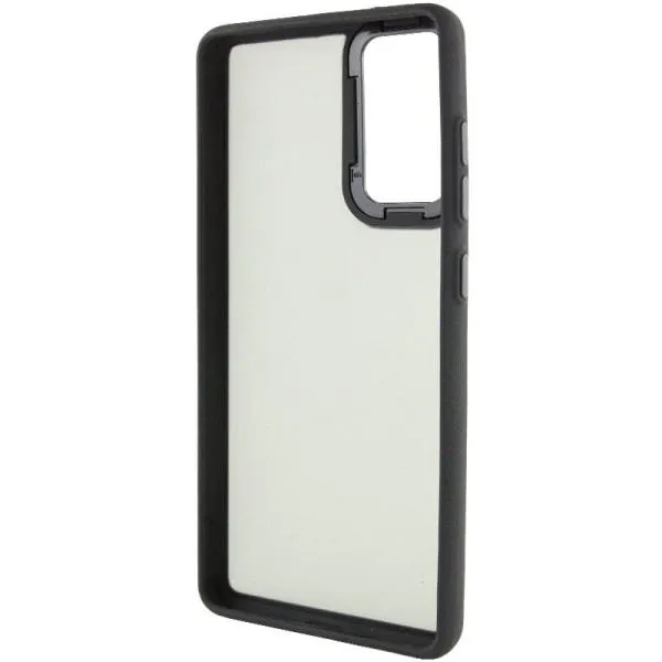 Чехол TPU+PC Lyon Frosted для Motorola Moto G22 — Черный — фото 3