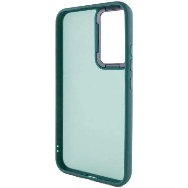 Чехол TPU+PC Lyon Frosted для Motorola Moto G22 — Зеленый — фото 3