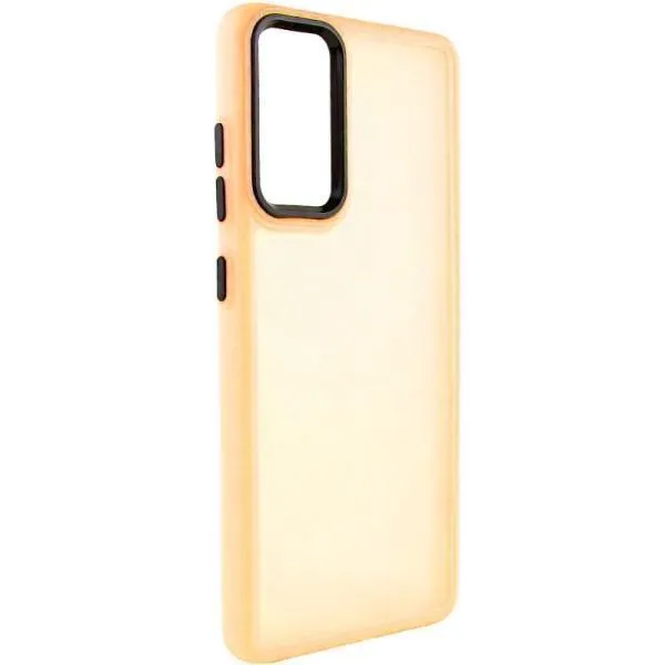 Чехол TPU+PC Lyon Frosted для Motorola Moto G22 — Оранжевый