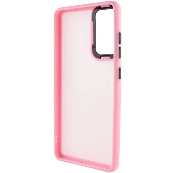 Чехол TPU+PC Lyon Frosted для Motorola Moto G22 — Розовый — фото 3