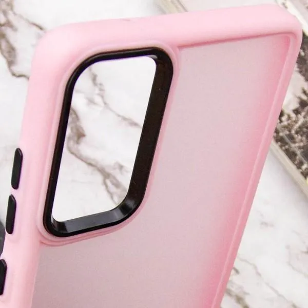 Чехол TPU+PC Lyon Frosted для Motorola Moto G22 — Розовый — фото 5