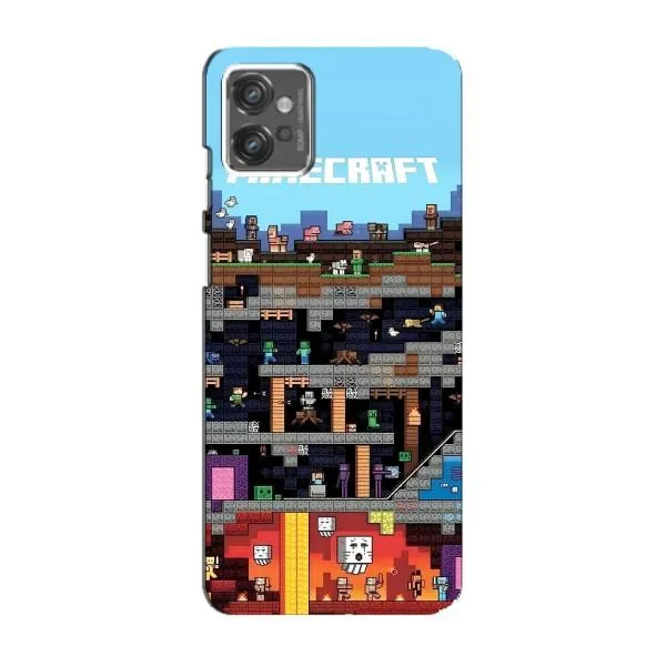 Чехол с принтом «фон Minecraft» для Motorola MOTO G23