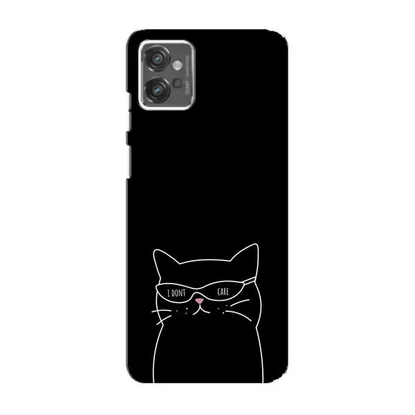 Чехол с принтом «Равнодушный кот» для Motorola MOTO G23