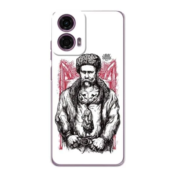 Чехол с принтом «Козак Шевченко» для Motorola MOTO G24 Power