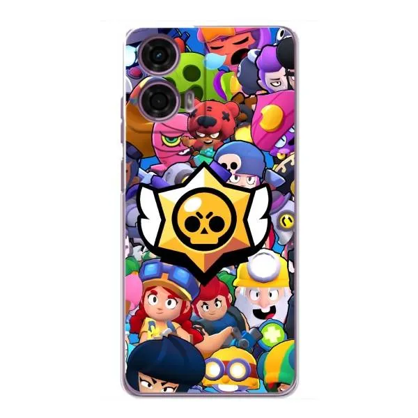 Чехол с принтом «Лого Brawl Stars» для Motorola MOTO G24 Power