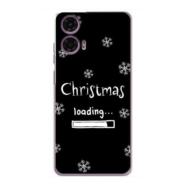Чехол с принтом «Christmas loading» для Motorola MOTO G24 Power