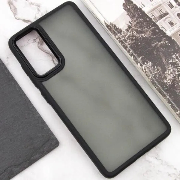 Чехол TPU+PC Lyon Frosted для Motorola Moto G24 / G04 / E14 — Черный — фото 4