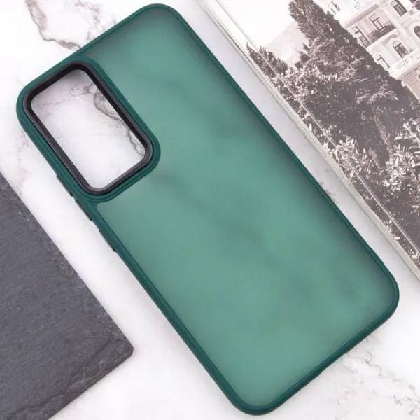 Чохол TPU+PC Lyon Frosted для Motorola Moto G24 / G04 / E14 — Зелений — фото 4
