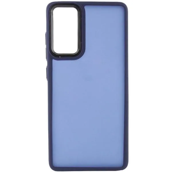 Чехол TPU+PC Lyon Frosted для Motorola Moto G24 / G04 / E14 — Темно-синий — фото 2