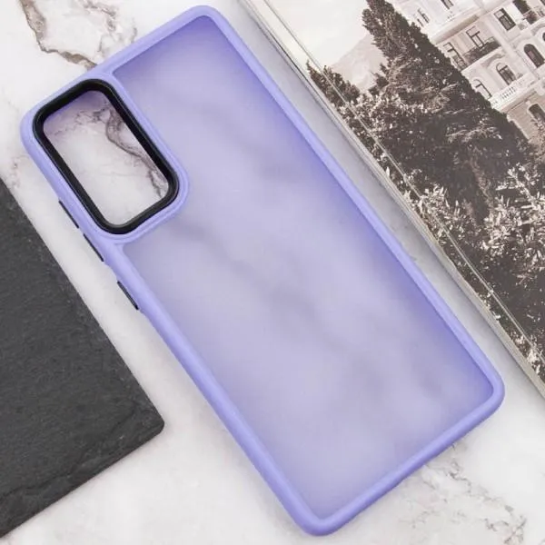Чехол TPU+PC Lyon Frosted для Motorola Moto G24 / G04 / E14 — Фиолетовый — фото 4