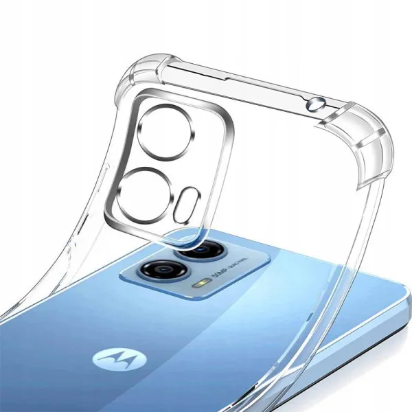 TPU чехол GETMAN Ease logo усиленные углы Full Camera для Motorola Moto G24 — Прозрачный — фото 4