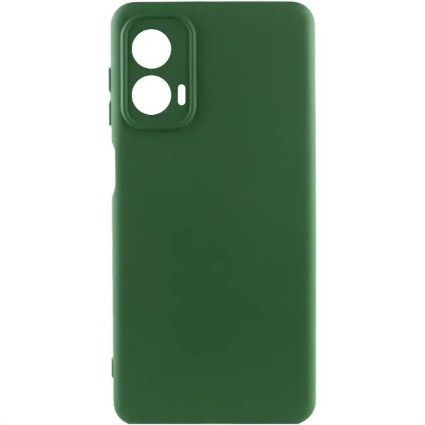 Чохол TPU GETMAN Liquid Silk Full Camera для Motorola Moto G24 — Зелений — фото 1