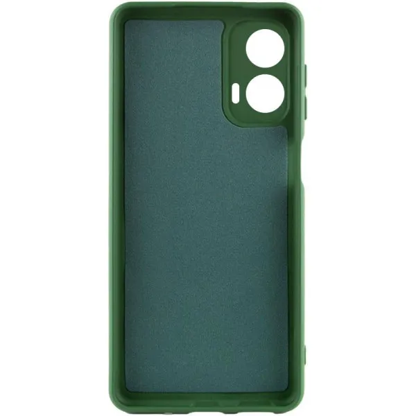 Чохол TPU GETMAN Liquid Silk Full Camera для Motorola Moto G24 — Зелений — фото 2