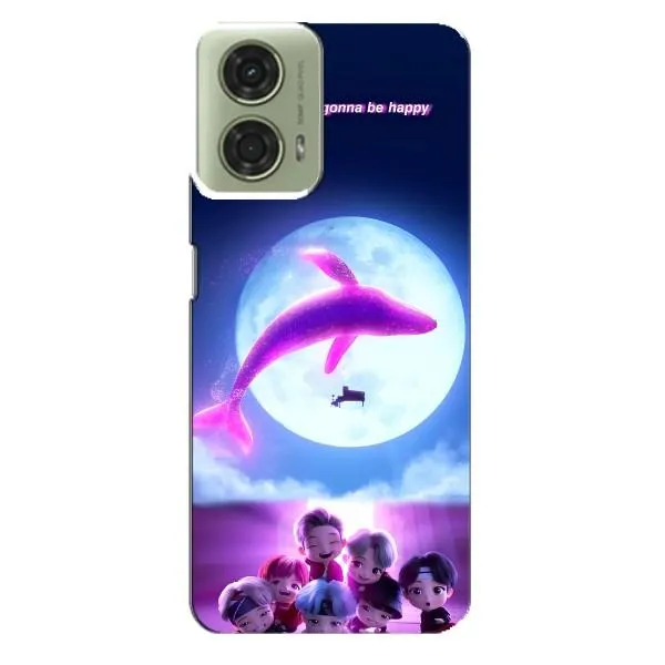 Чехол с принтом «КИТ BTS» для Motorola MOTO G24