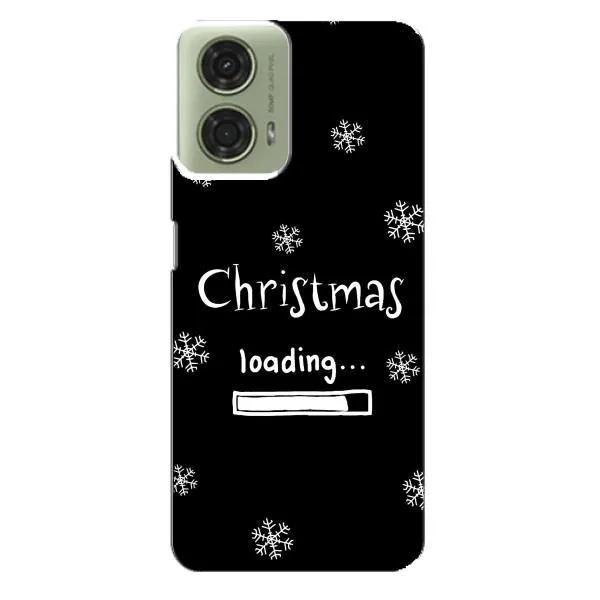 Чехол с принтом «Christmas loading» для Motorola MOTO G24