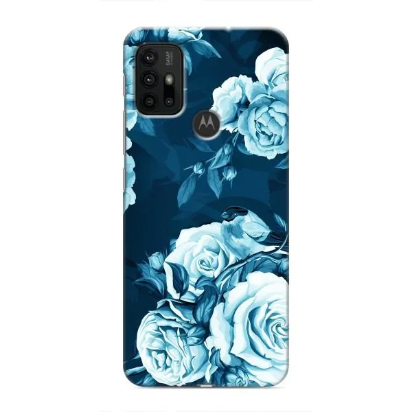 Чехол с принтом «Голубые Бутоны» для Motorola MOTO G30