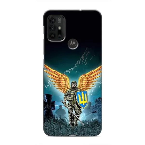 Чехол с принтом «Солдат ЗСУ» для Motorola MOTO G30