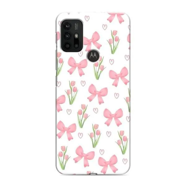Чехол с принтом «Банты и цветы» для Motorola MOTO G30 Чехол с принтом «Банты и цветы» для Motorola MOTO G30