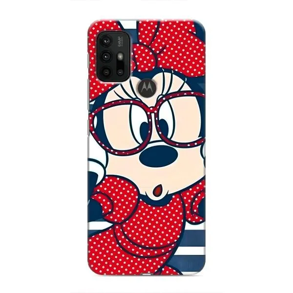 Чехол с принтом «Маус в очках» для Motorola MOTO G30