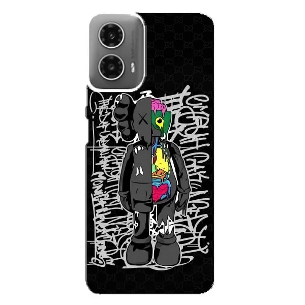 Чехол с принтом «Стиль Bearbrick» для Motorola MOTO G34