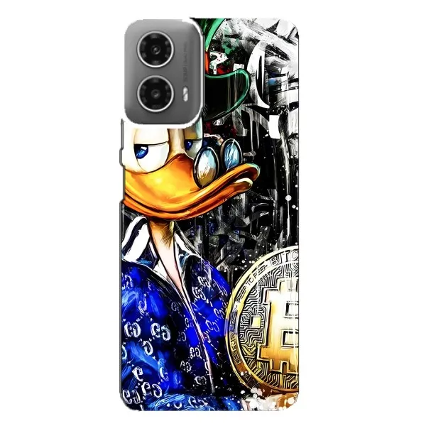 Чехол с принтом «Биткойн Скрудж» для Motorola MOTO G34