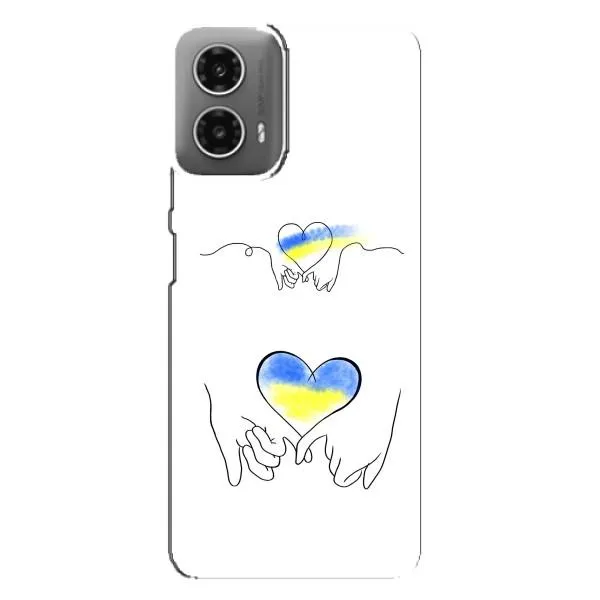 Чохол з принтом «Мир Україні» для Motorola MOTO G34