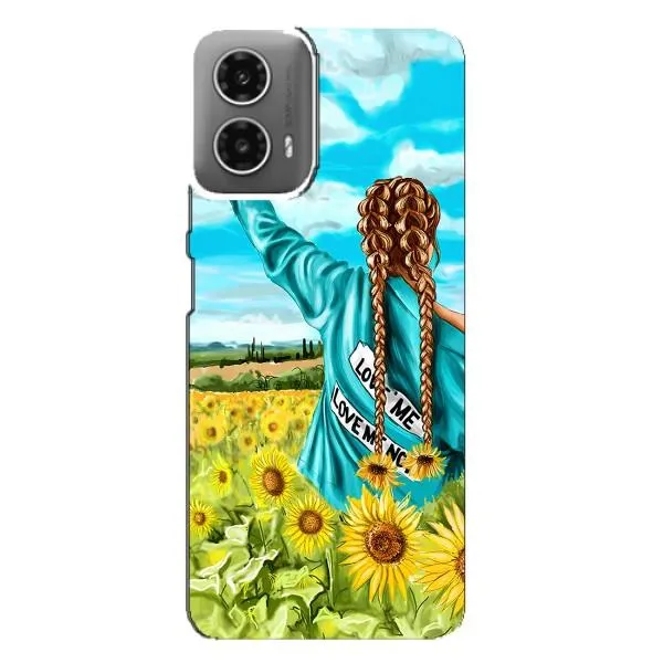 Чохол з принтом «Україночка» для Motorola MOTO G34