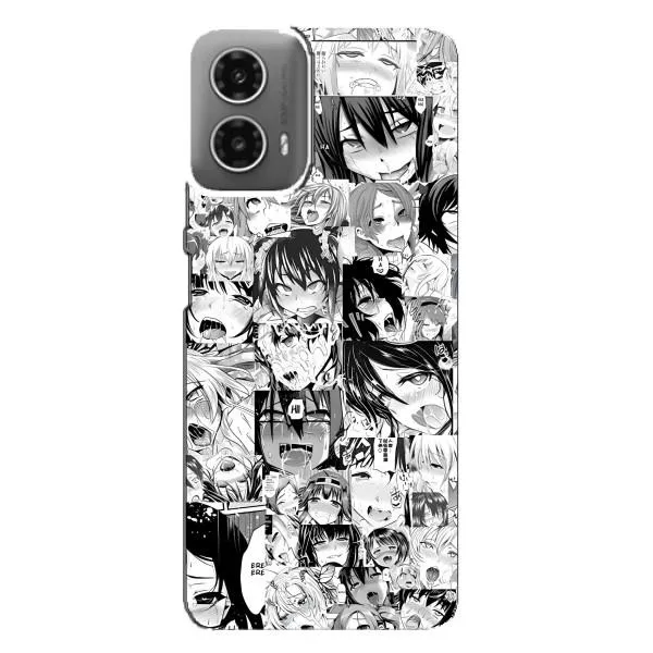 Чехол с принтом «Ahegao manga» для Motorola MOTO G34