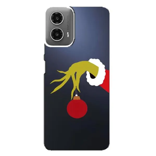 Чохол з принтом «Грінч з іграшкою» для Motorola MOTO G34