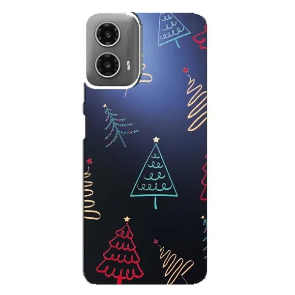 Чохол з принтом «Різдвяні ялинки» для Motorola MOTO G34