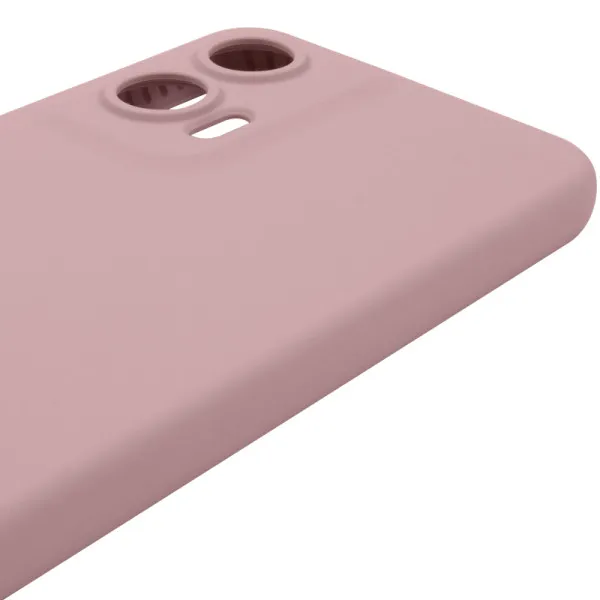 Чехол Silicone Cover Lakshmi Full Camera (AAA) для Motorola Moto G35 — Розовый — фото 1