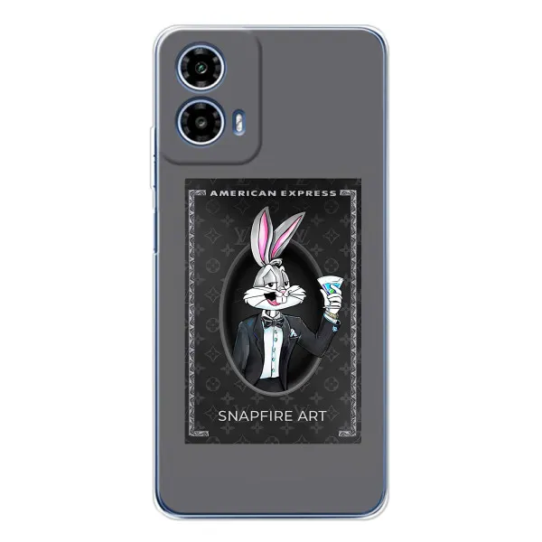 Чехол с принтом «Бакс Бани LV» для Motorola Moto G35