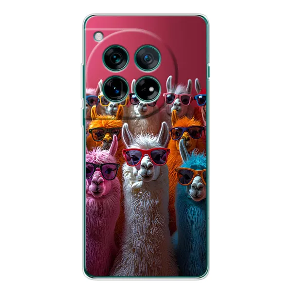 Чехол с принтом «Ламы в очках» для Motorola Moto G37