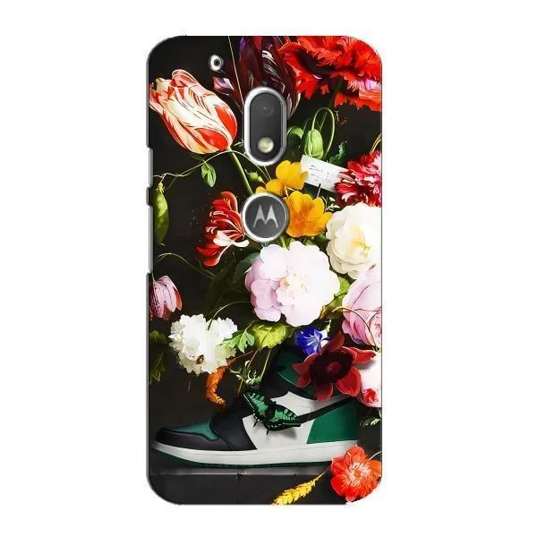 Чехол с принтом «Nike цветы» для Motorola MOTO G4 Play