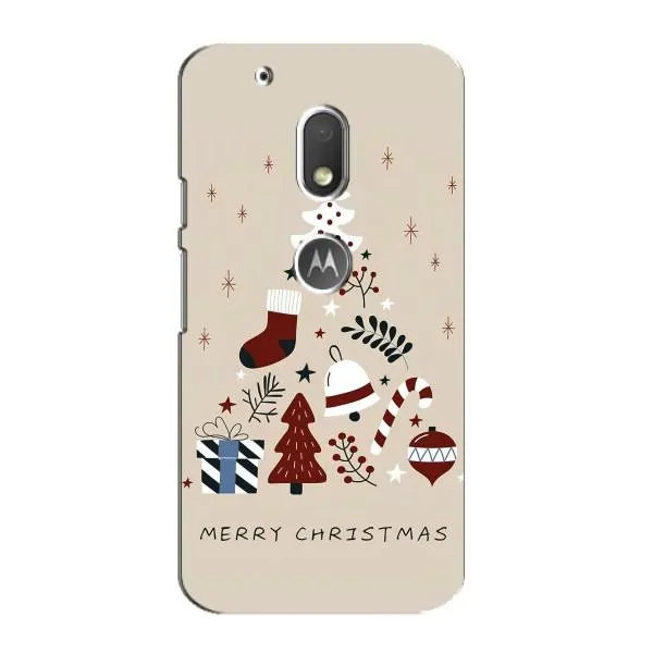 Чехол с принтом «Merry Christmas» для Motorola MOTO G4 Play