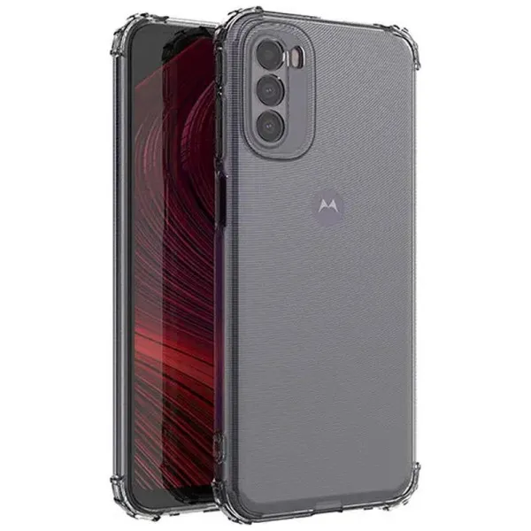 TPU чохол GETMAN Ease logo посилені кути Full Camera для Motorola Moto G41 — Прозорий — фото 1